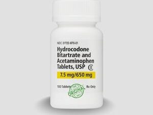 Hydrocodone 7.5/650mg