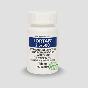 Lortab 2.5/500mg 1 Lortab 2.5/500mg